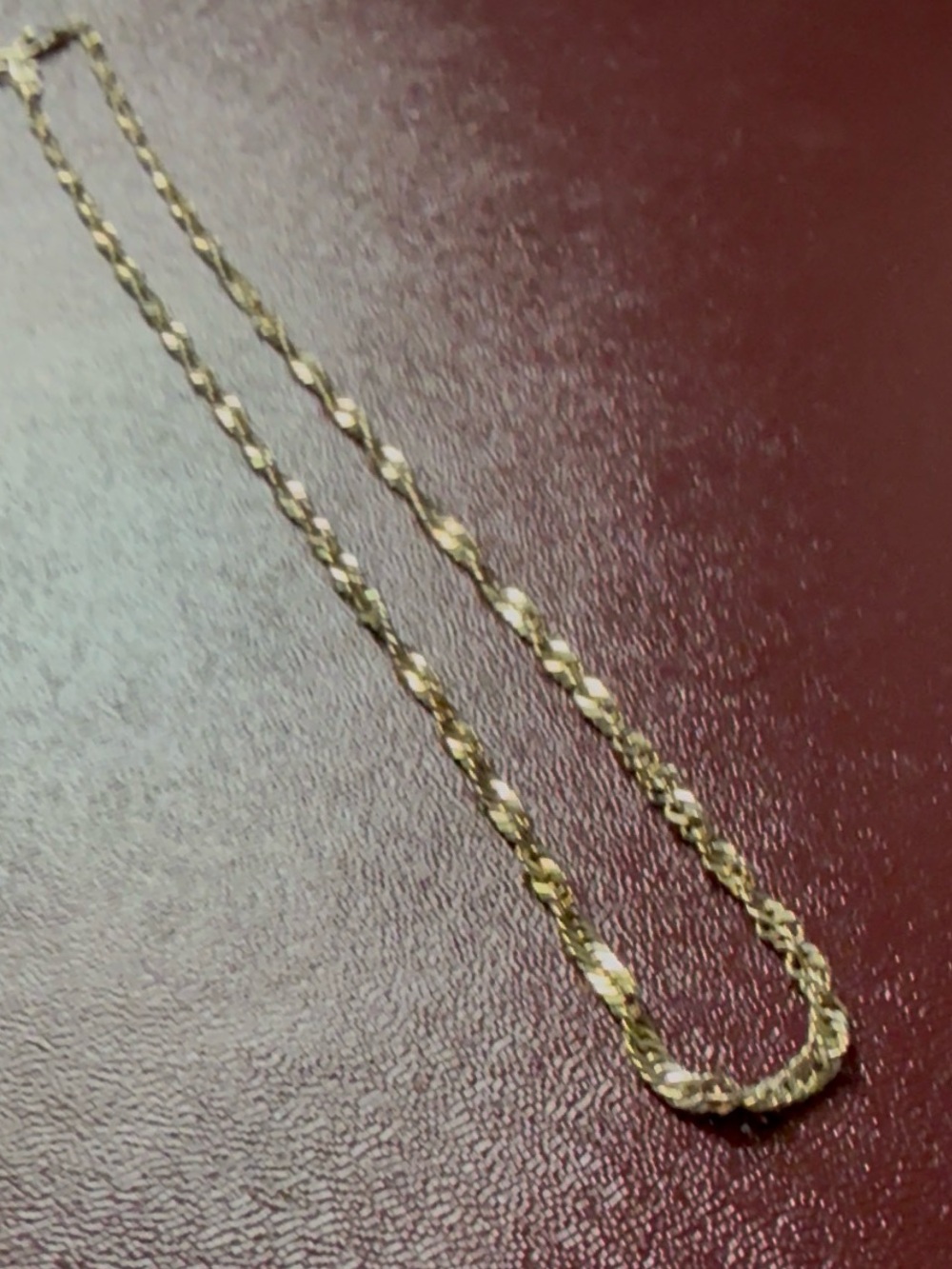Italy 925 Sterling Silver Twist Chain Necklace Jewelry 16" 2mm